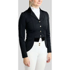 Montar Wedstrijdjasje MoValerie Short Velvet Details Golden Quartz Crystals Zwart