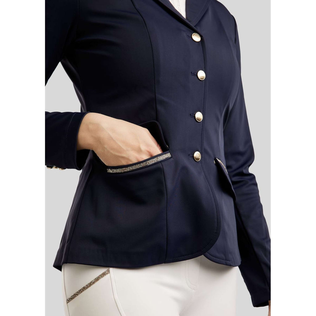 Montar Wedstrijdjasje MoLila Champagne Crystals Navy
