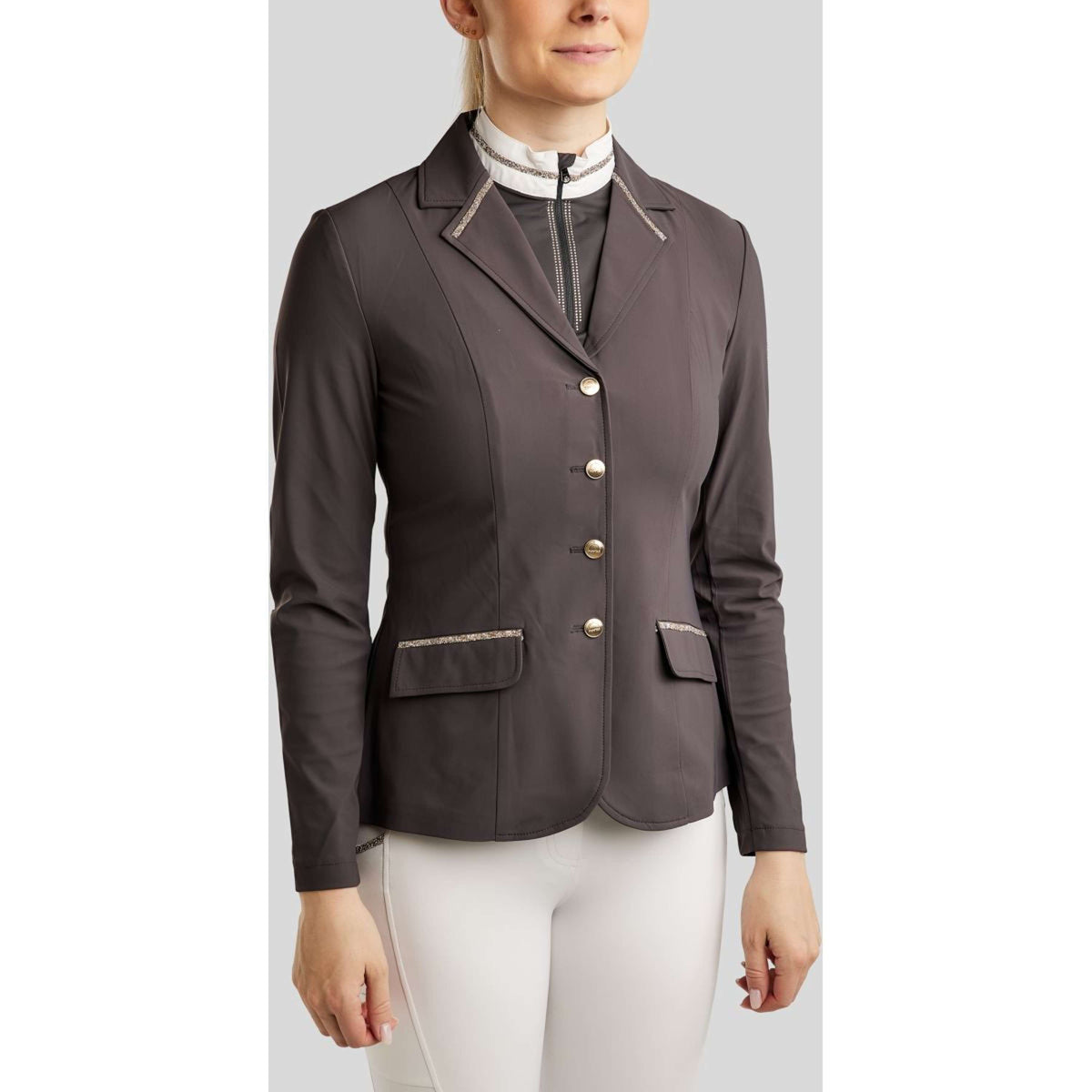 Montar Wedstrijdjasje MoLila Champagne Crystals Slate Grey