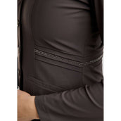 Montar Wedstrijdjasje MoPearl Pintucks Gun Metal Crystals Slate Grey