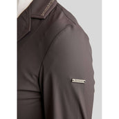 Montar Wedstrijdjasje MoPearl Pintucks Gun Metal Crystals Slate Grey