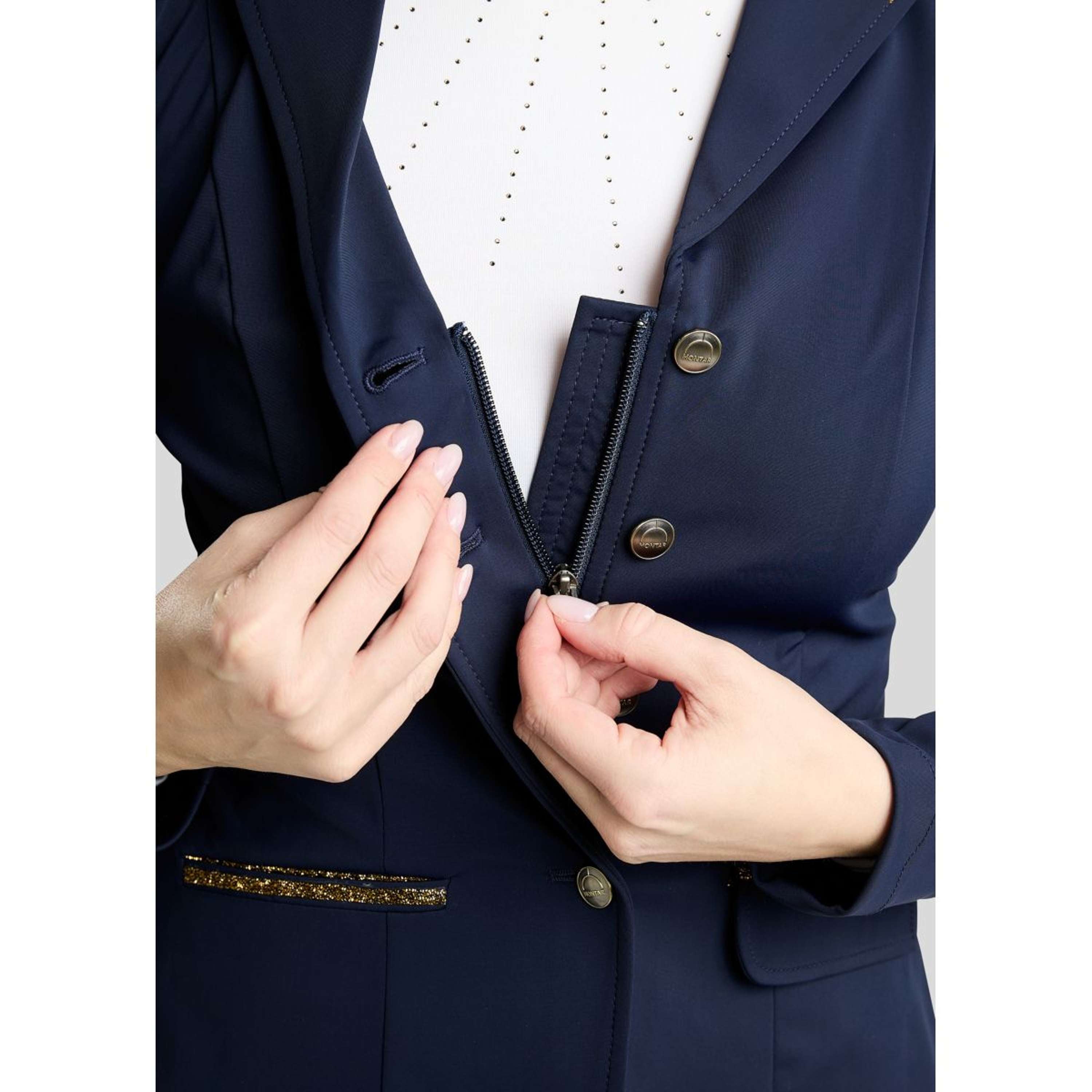 Montar Wedstrijdjasje MoEve Golden Quartz Crystals Navy