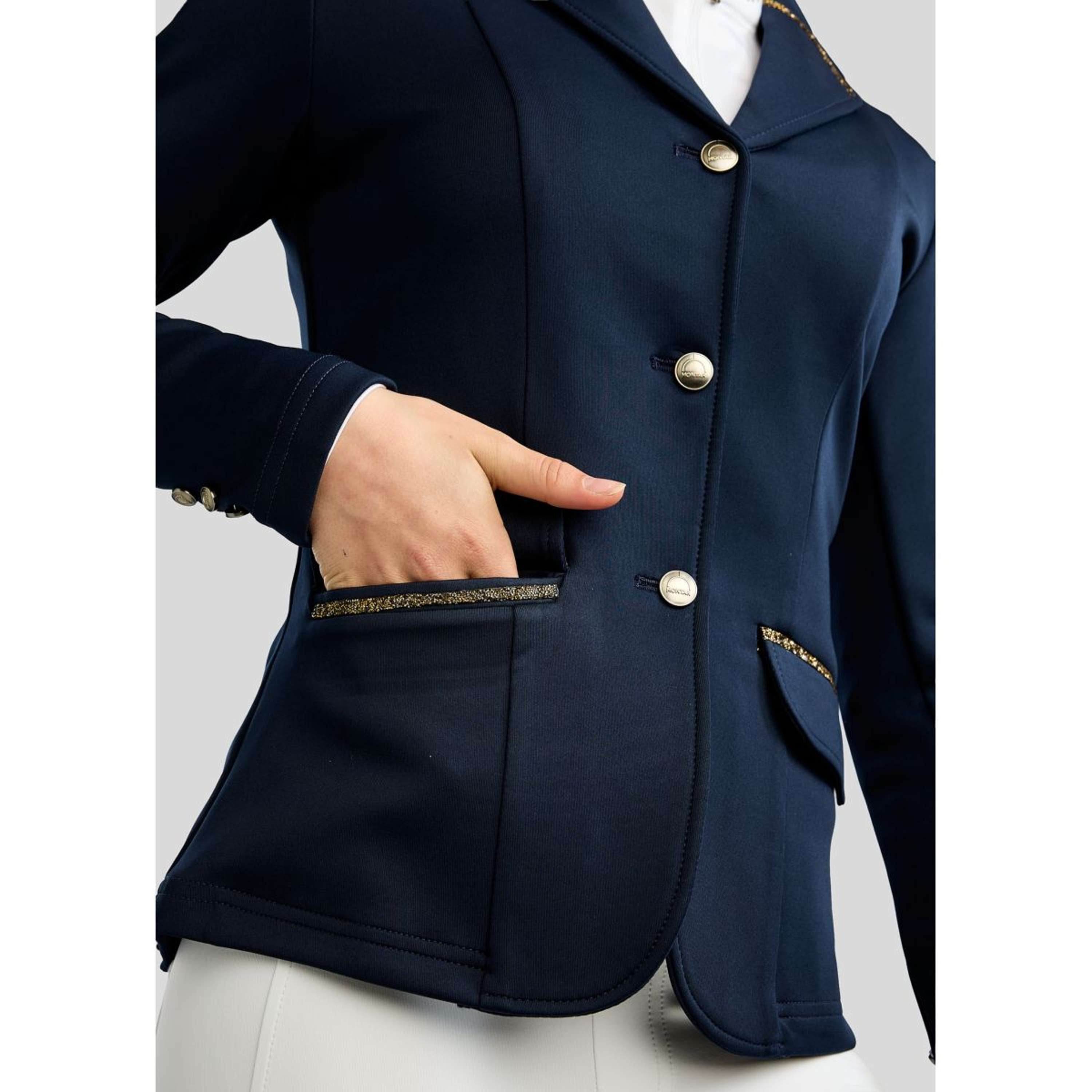 Montar Wedstrijdjasje MoEve Golden Quartz Crystals Kids Navy