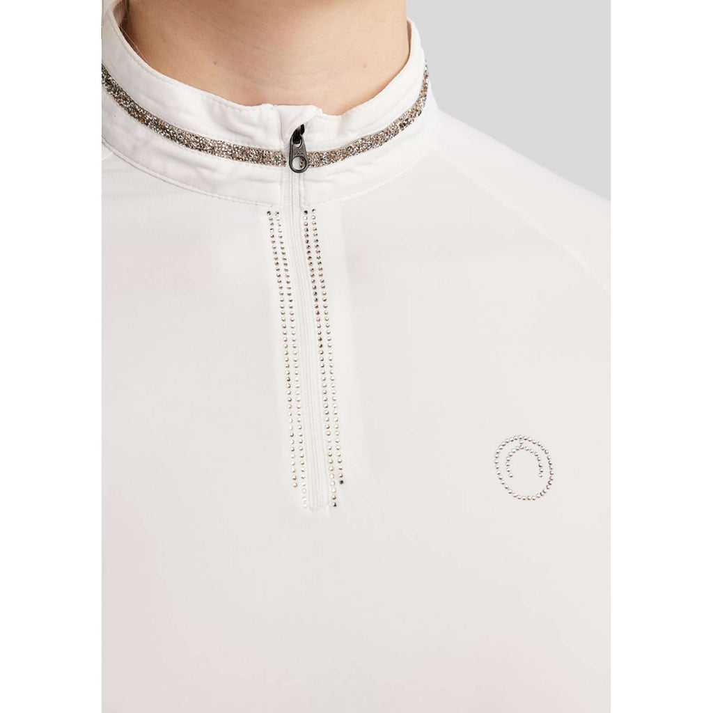 Montar Wedstrijdshirt MoLila Champagne Crystals Wit