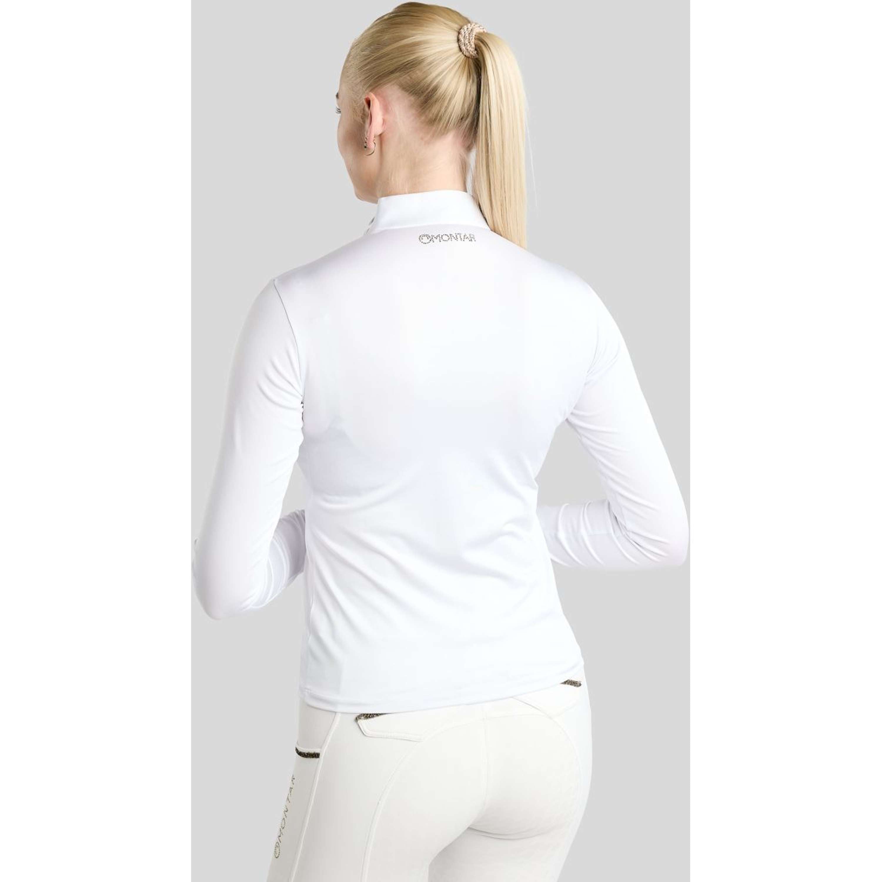 Montar Wedstrijdshirt MoEve Golden Quartz Crystals Lange Mouwen Wit