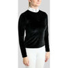 Montar Wedstrijdshirt MoValerie Velvet Golden Quartz Crystals Lange Mouwen Zwart