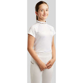 Montar Wedstrijdshirt MoLila Champagne Crystals Junior Wit