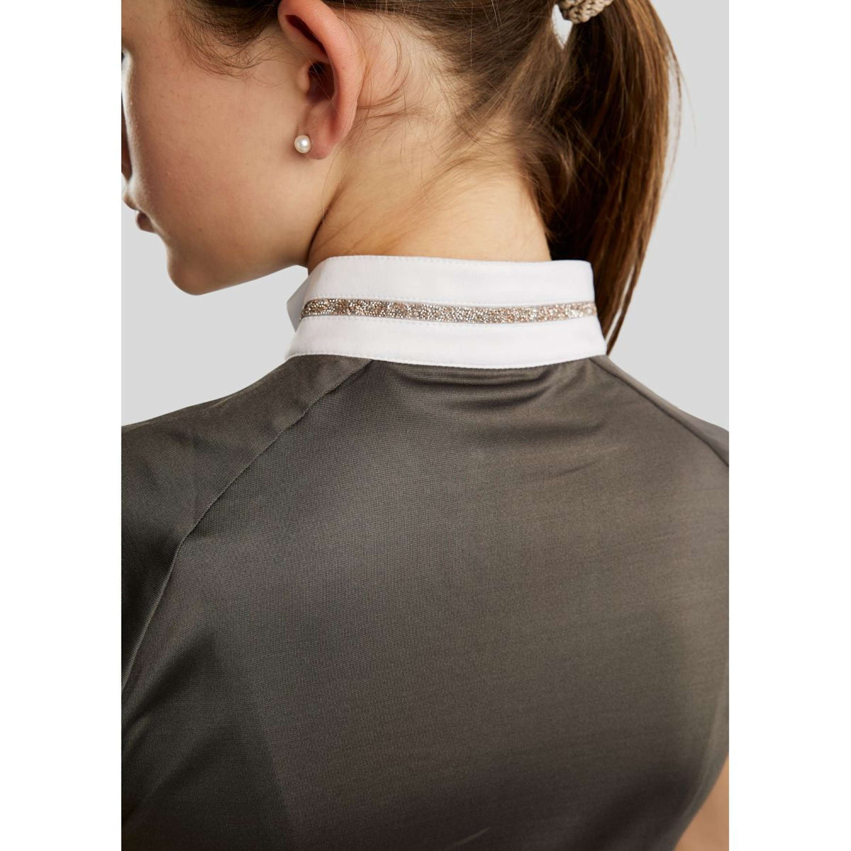 Montar Wedstrijdshirt MoLila Champagne Crystals Junior Grijs