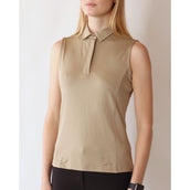 Montar Poloshirt Fiona Mouwloos Beige