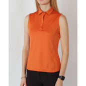 Montar Poloshirt Fiona Mouwloos Burnt Orange