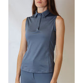 Montar Poloshirt Fiona Mouwloos Dove Blue