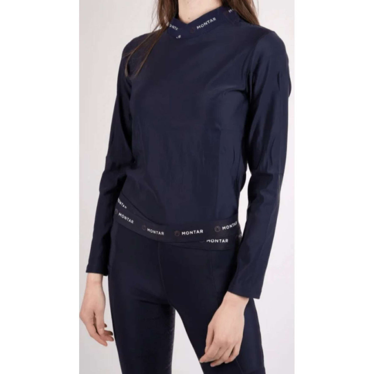 Montar Trui Sally Cross Neck Navy