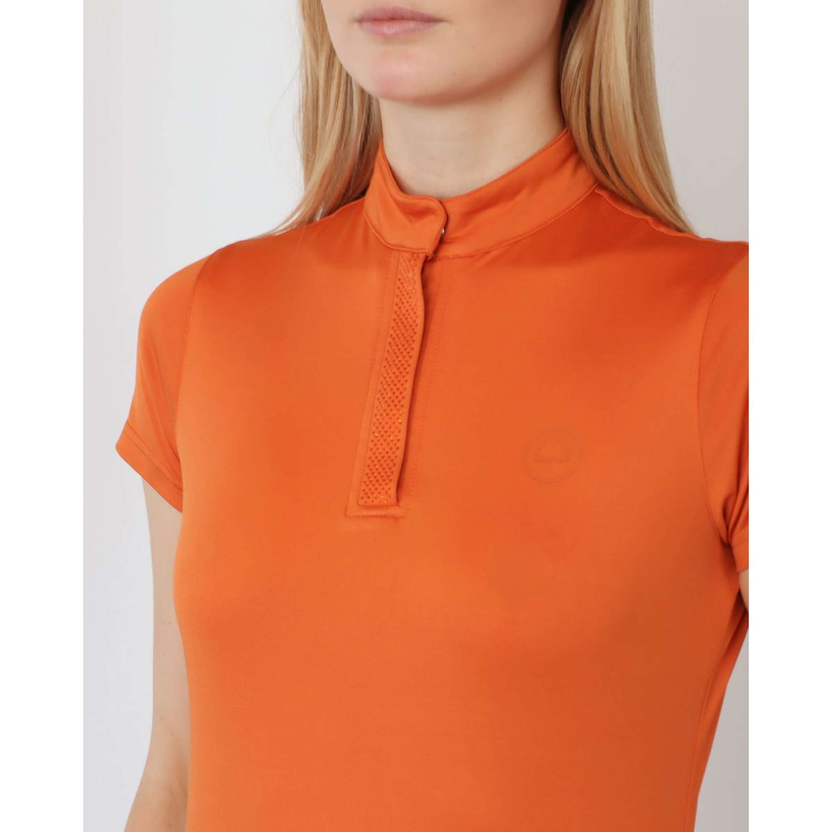 Montar Shirt Briella Crystal Korte Mouwen Burnt Orange