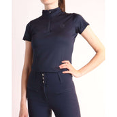 Montar Shirt Briella Crystal Korte Mouwen Dark Navy