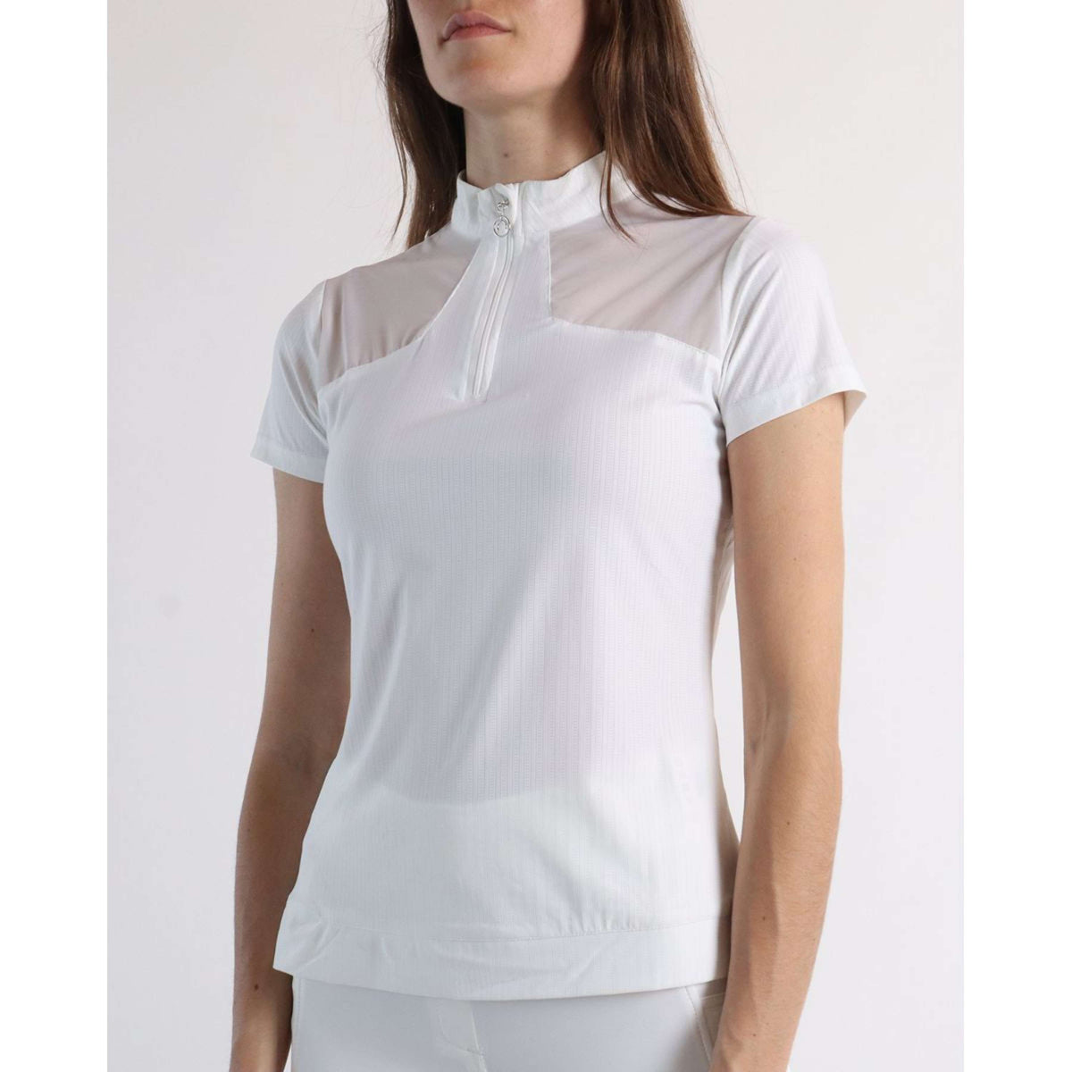 Montar Poloshirt MoMeadow Mesh Wit