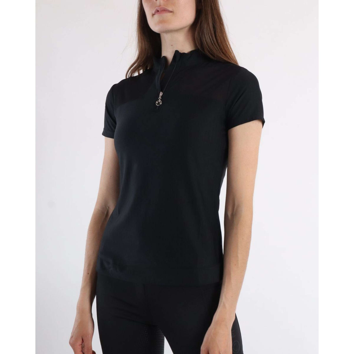 Montar Poloshirt MoMeadow Mesh Zwart