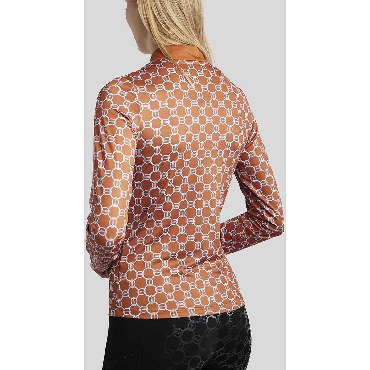 Montar Shirt MoChain Prined Lange Mouwen Bronze