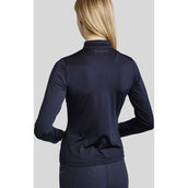 Montar Shirt MoRosie Pintucks Crystals Lange Mouwen Dark Navy