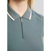 Montar Poloshirt MoOttilia Mouwloos Dark Slate