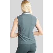 Montar Poloshirt MoOttilia Mouwloos Dark Slate