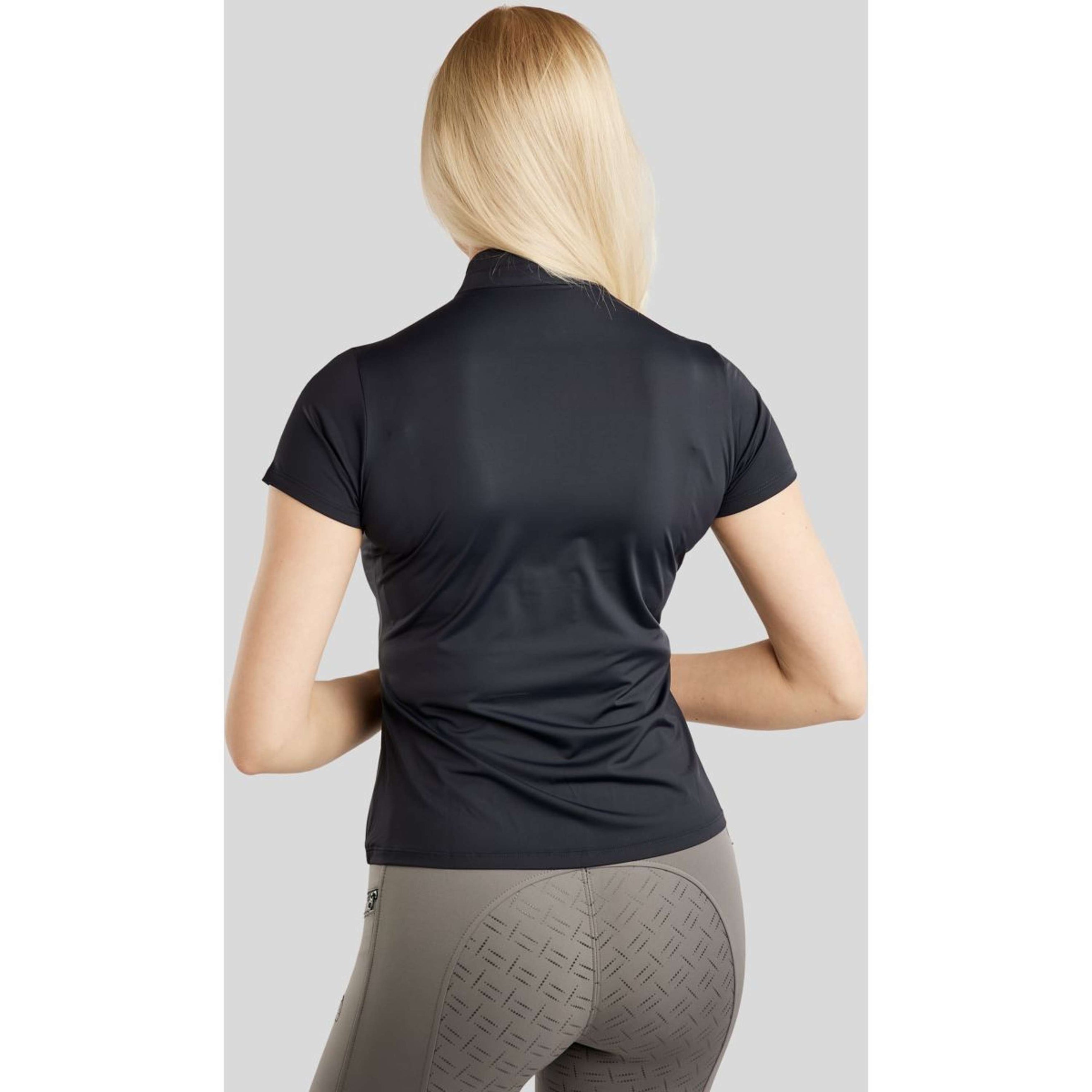 Montar Poloshirt MoPearl Pintuck Navy Montar Poloshirt MoPearl Pintuck Navy