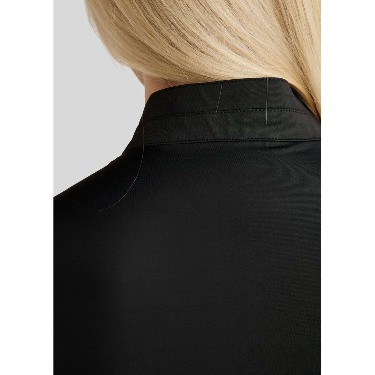 Montar Shirt MoPearl Pintuck Mouwloos Zwart