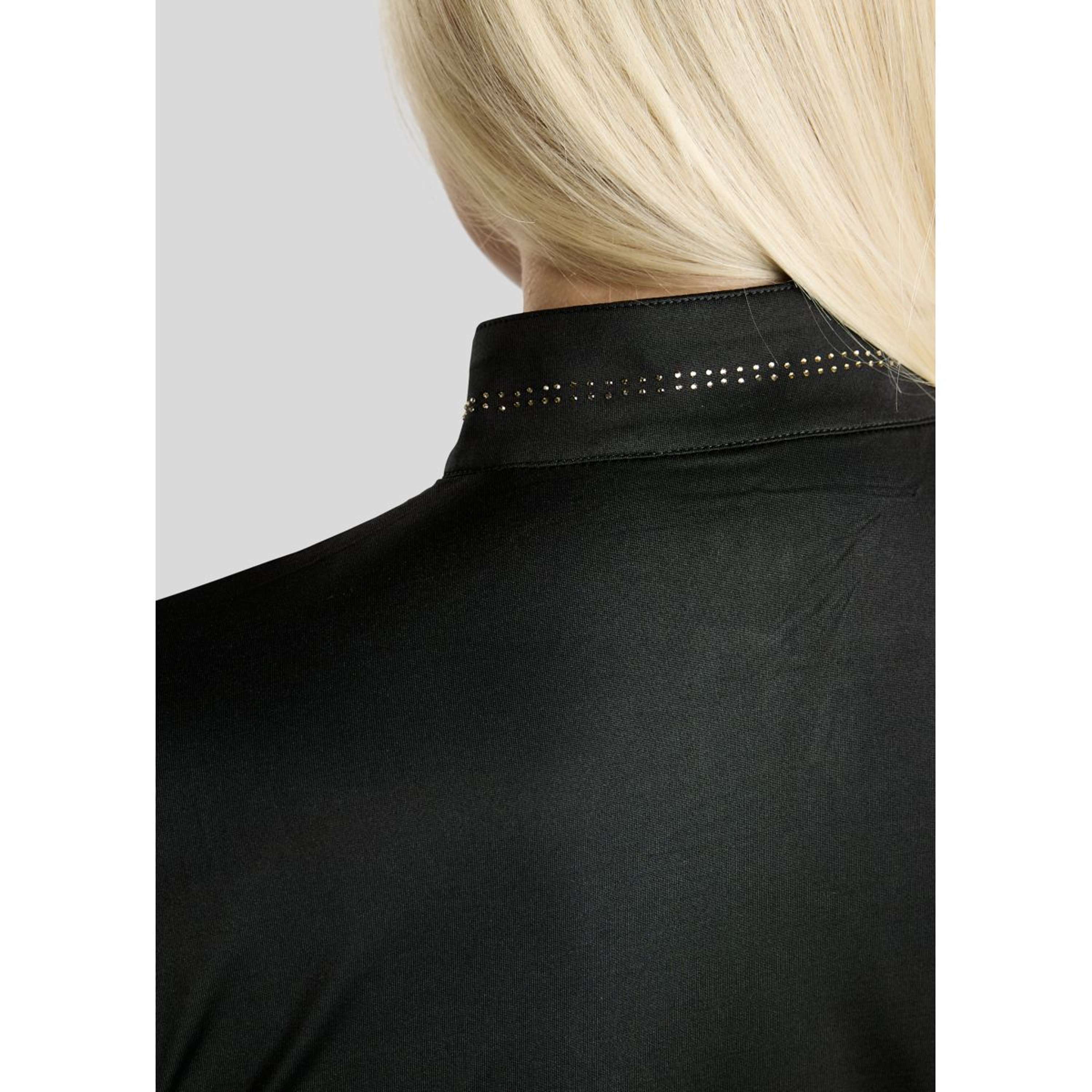Montar Shirt MoEverline Golden Quartz Crystals Lange Mouwen Zwart