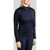 Montar Shirt MoEverline Golden Quartz Crystals Lange Mouwen Navy
