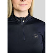 Montar Shirt MoEverline Golden Quartz Crystals Lange Mouwen Navy