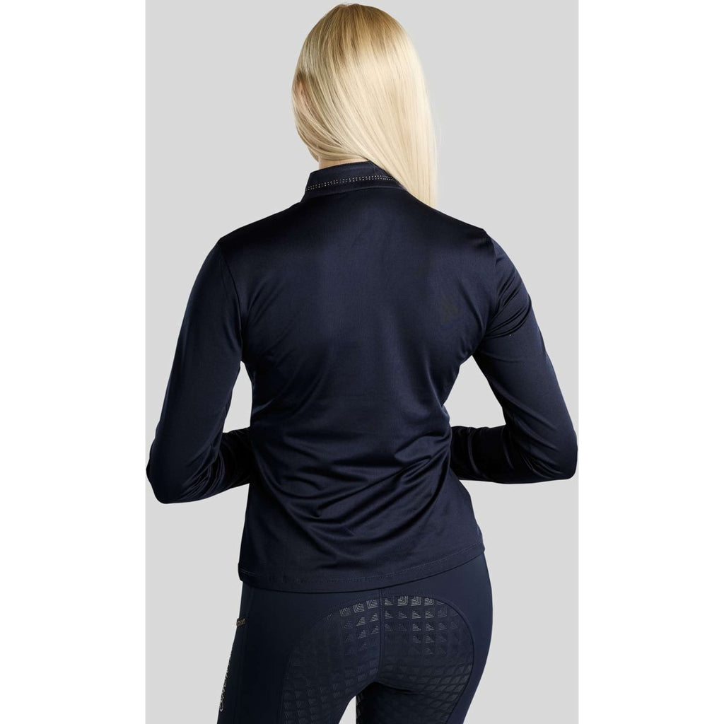 Montar Shirt MoEverline Golden Quartz Crystals Lange Mouwen Navy