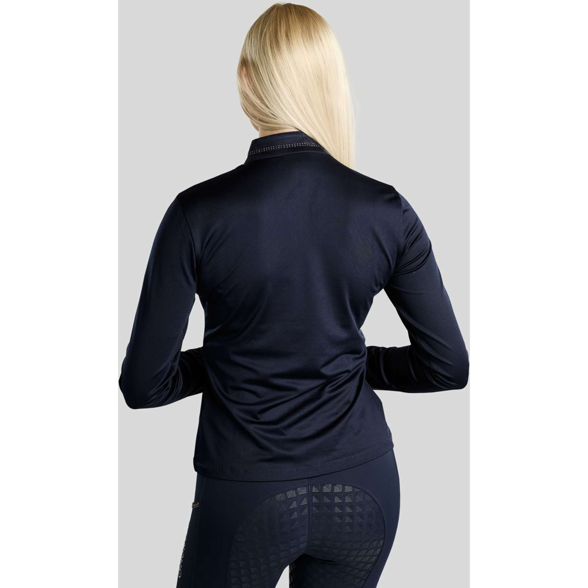 Montar Shirt MoEverline Golden Quartz Crystals Lange Mouwen Navy