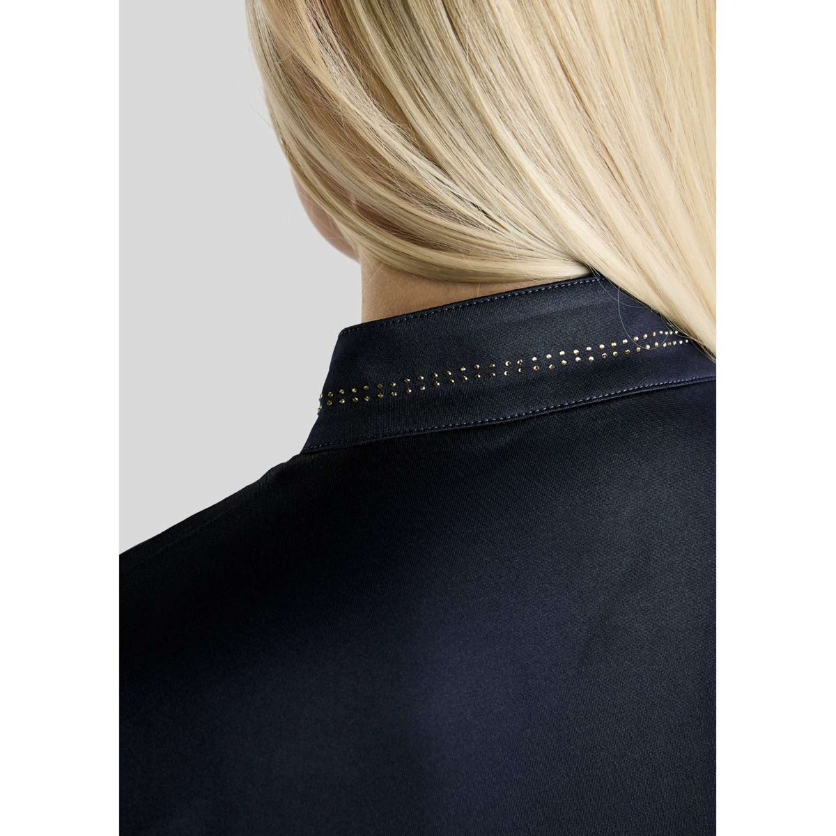 Montar Shirt MoEverline Golden Quartz Crystals Lange Mouwen Navy