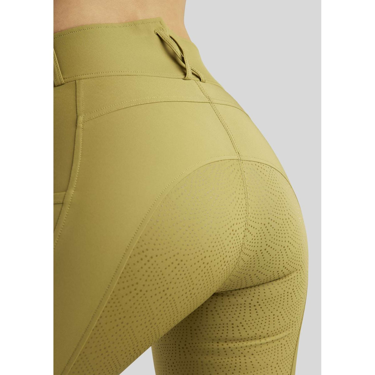 Rebel Rijbroek Highwaist Thigh Pocket Full Grip Seagrass