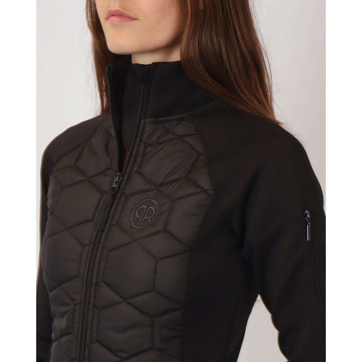 Rebel Jas Cube Quilted Hybrid Zwart