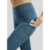 Rebel Rijlegging Beltloops Rosegold Crystals Full Grip Petrol