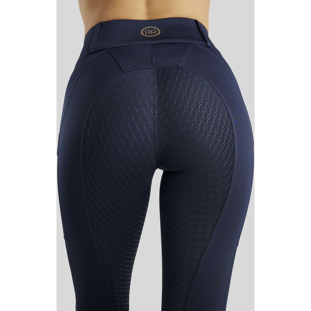 Rebel Rijlegging Beltloops Rosegold Crystals Full Grip Navy