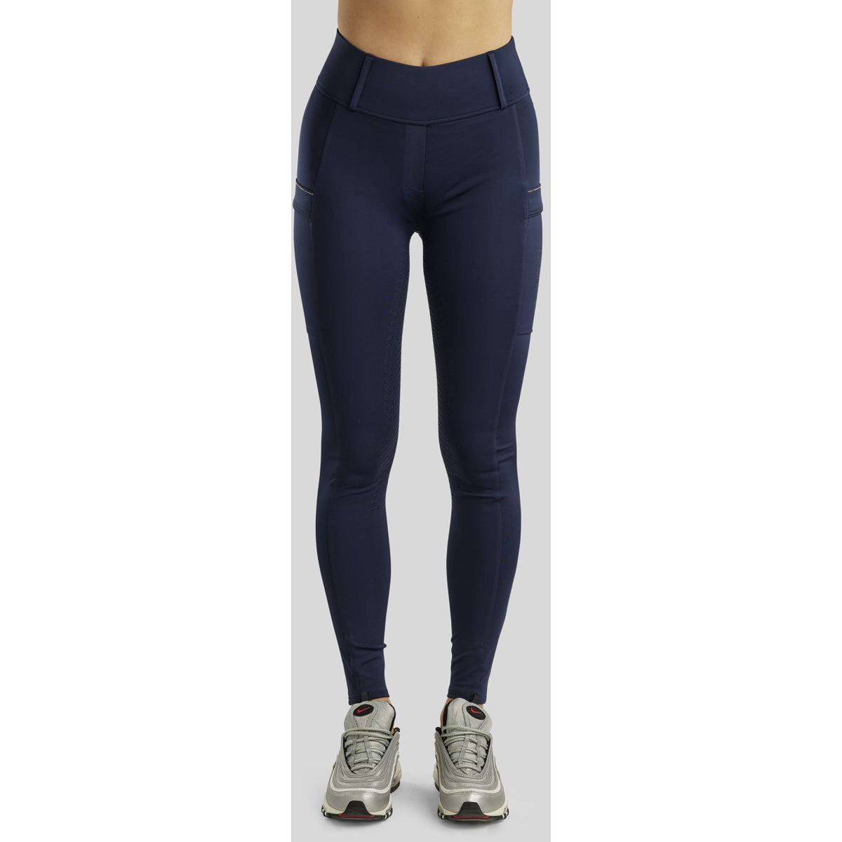 Rebel Rijlegging Beltloops Rosegold Crystals Full Grip Navy