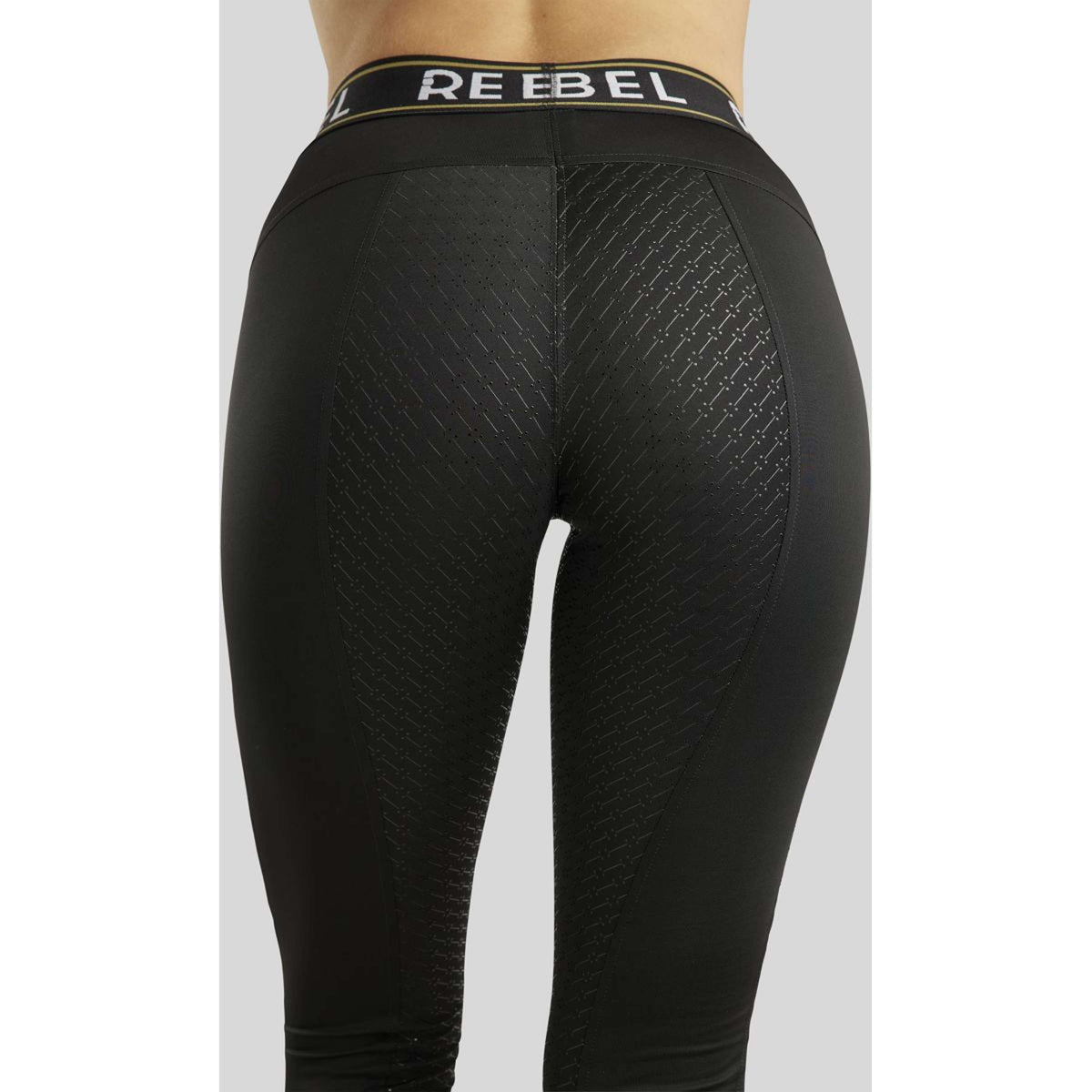 Rebel Rijlegging Logo Elastic Waistband Full Grip Zwart