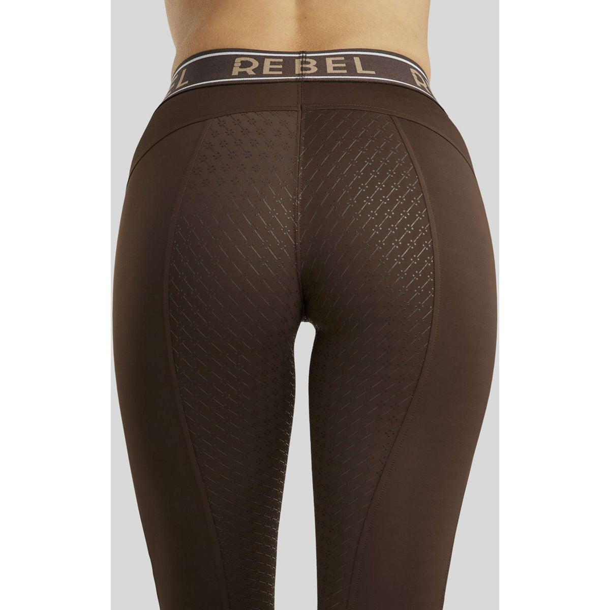 Rebel Rijlegging Logo Elastic Waistband Full Grip Bruin