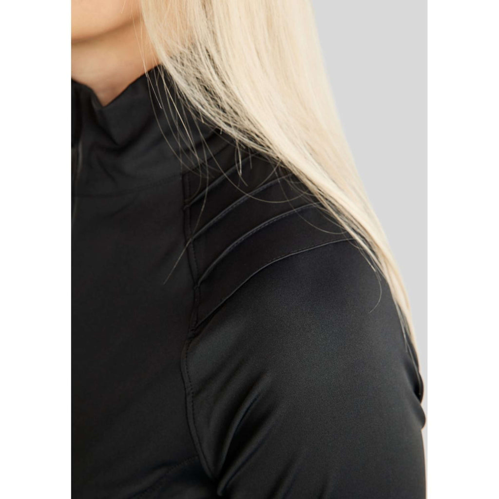 Montar Jack MoPearl Pintuck Gun Metal Crystals Zwart