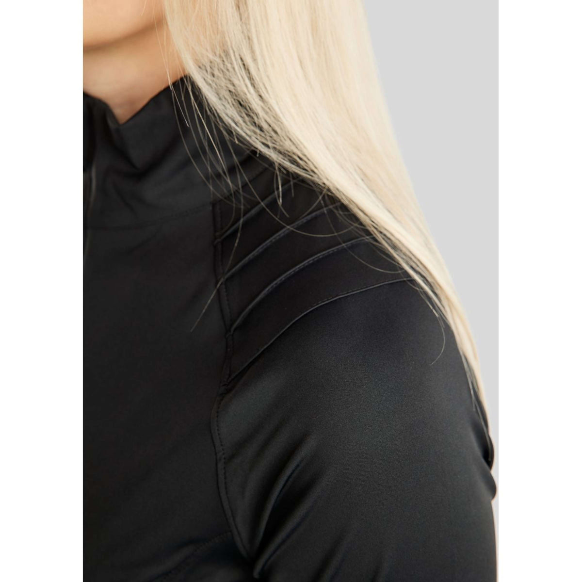 Montar Jack MoPearl Pintuck Gun Metal Crystals Zwart