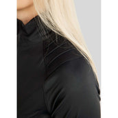 Montar Jack MoPearl Pintuck Gun Metal Crystals Zwart