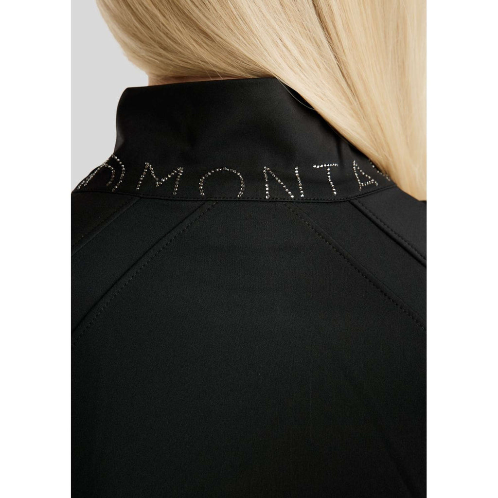 Montar Jack MoPearl Pintuck Gun Metal Crystals Zwart