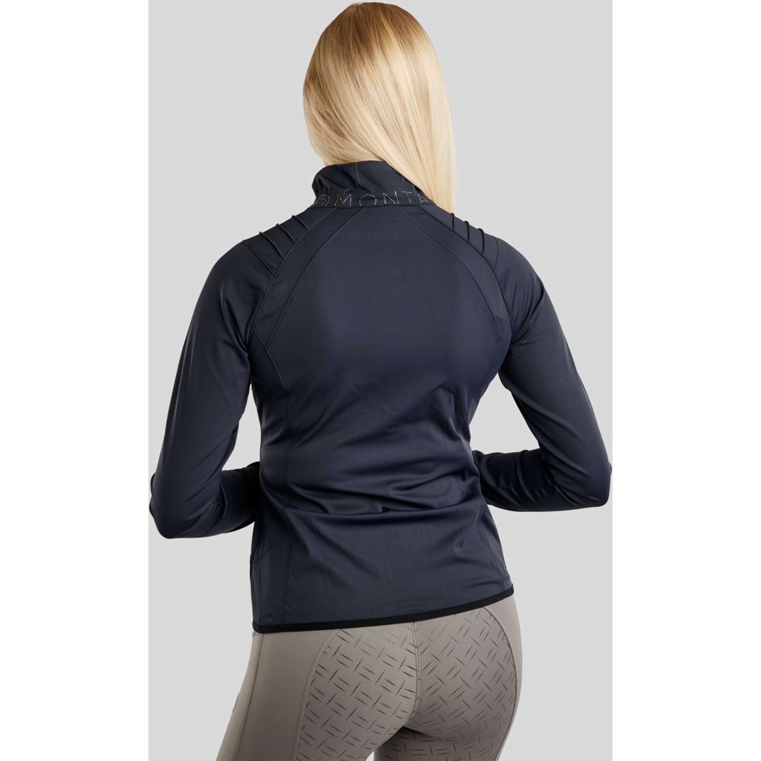 Montar Jack MoPearl Pintuck Gun Metal Crystals Navy