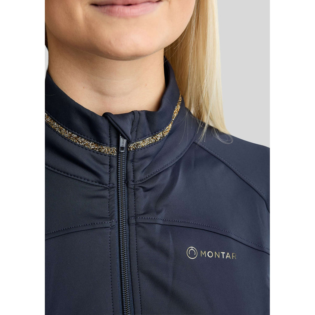 Montar Vest MoVeronica Golden Quartz Crystal Navy