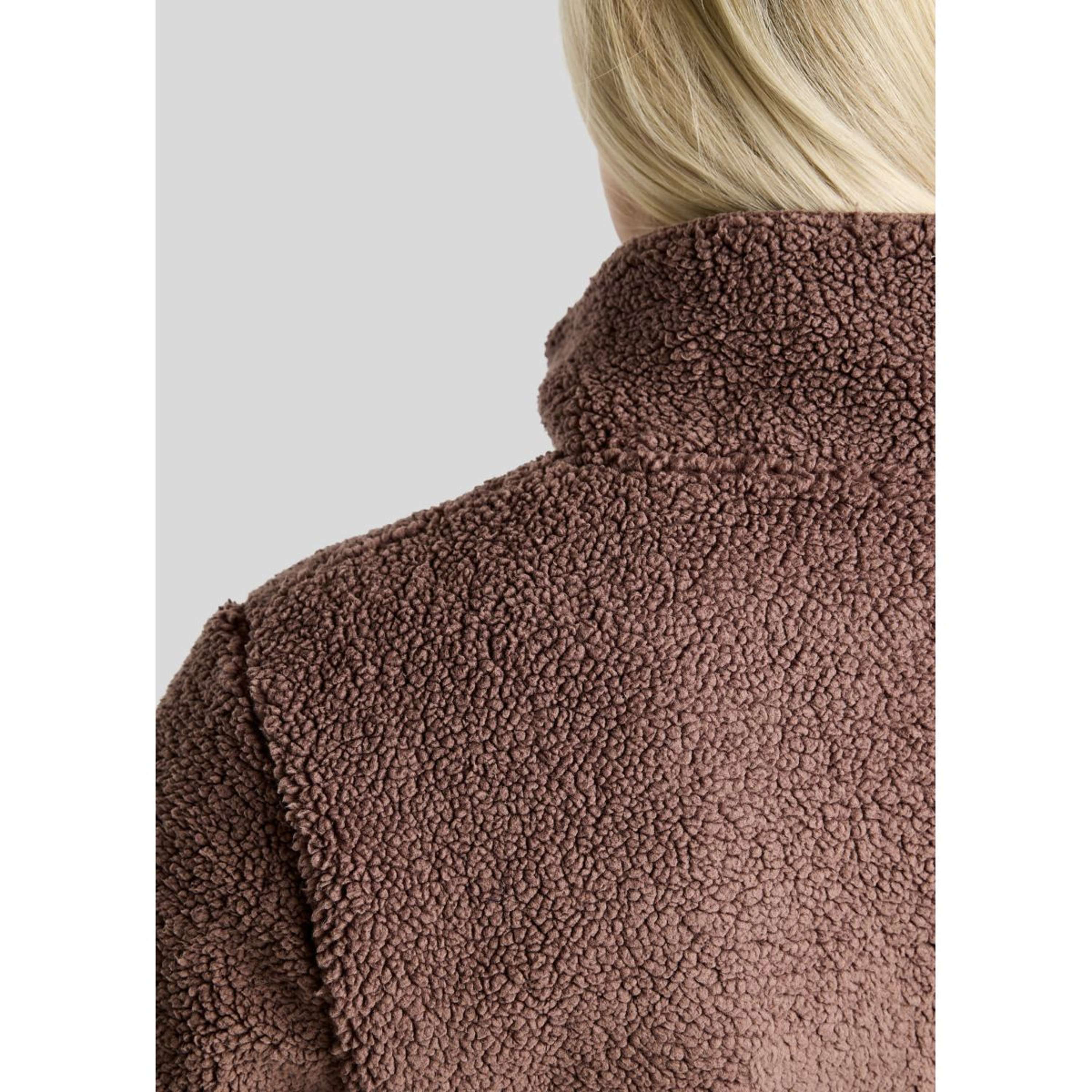 Montar Trui MoEbba Q-Zip Teddy Pile Golden Quartz Nougat Brown