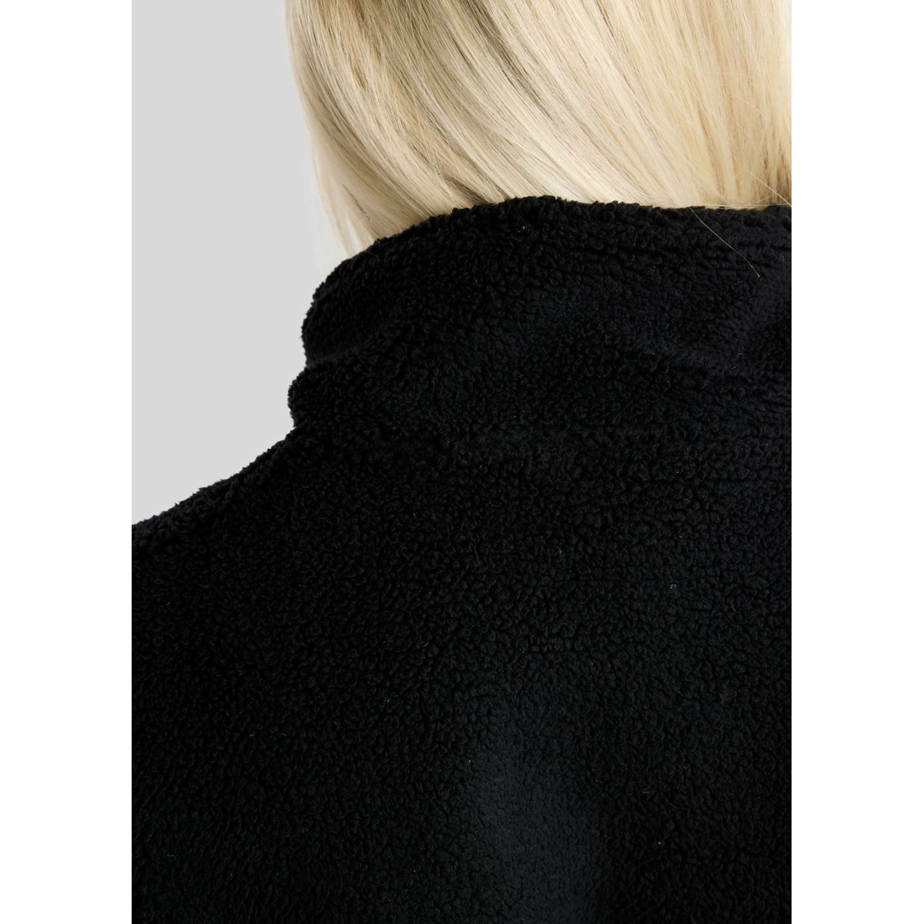 Montar Trui MoEbba Q-Zip Teddy Pile Golden Quartz Zwart