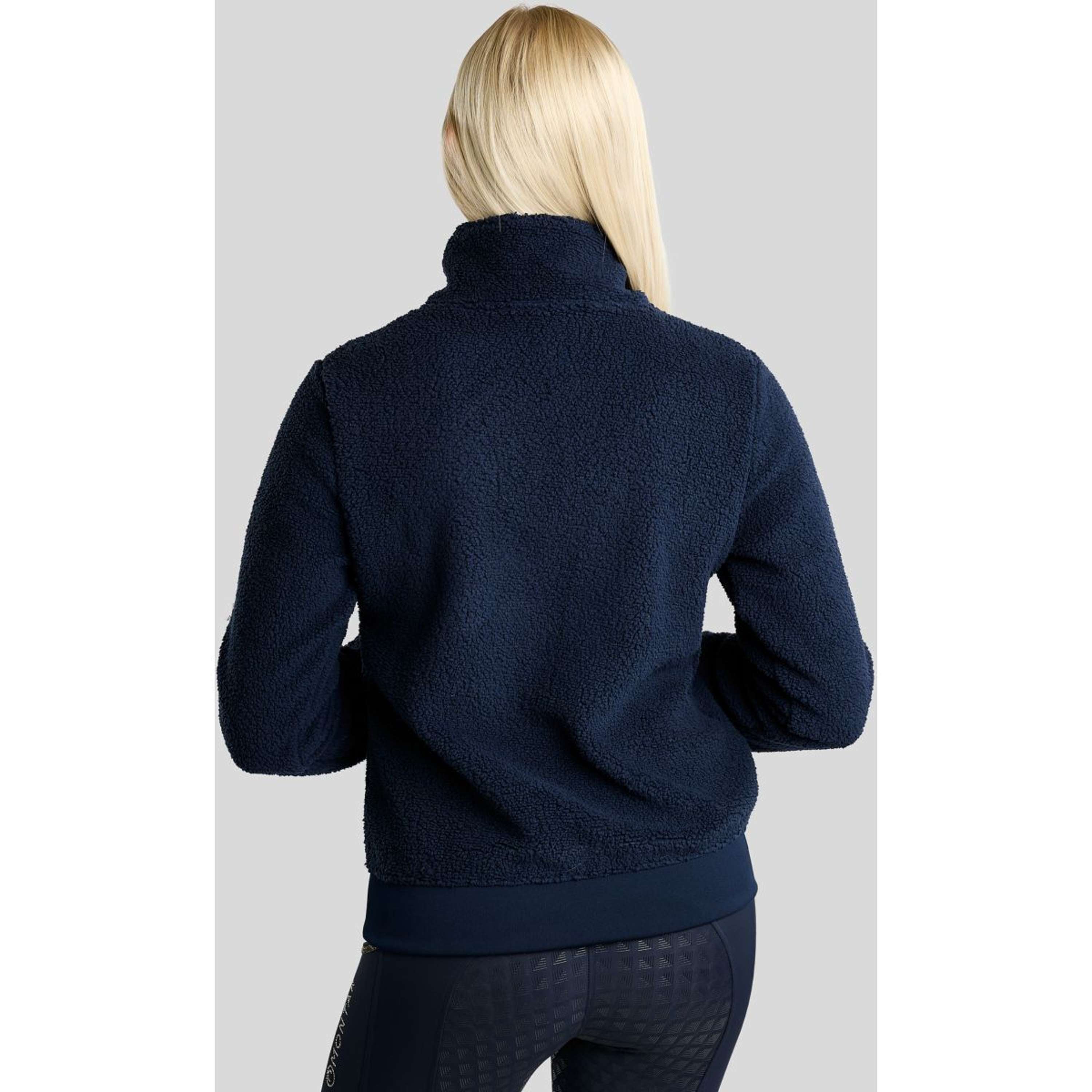 Montar Trui MoEbba Q-Zip Teddy Pile Golden Quartz Navy