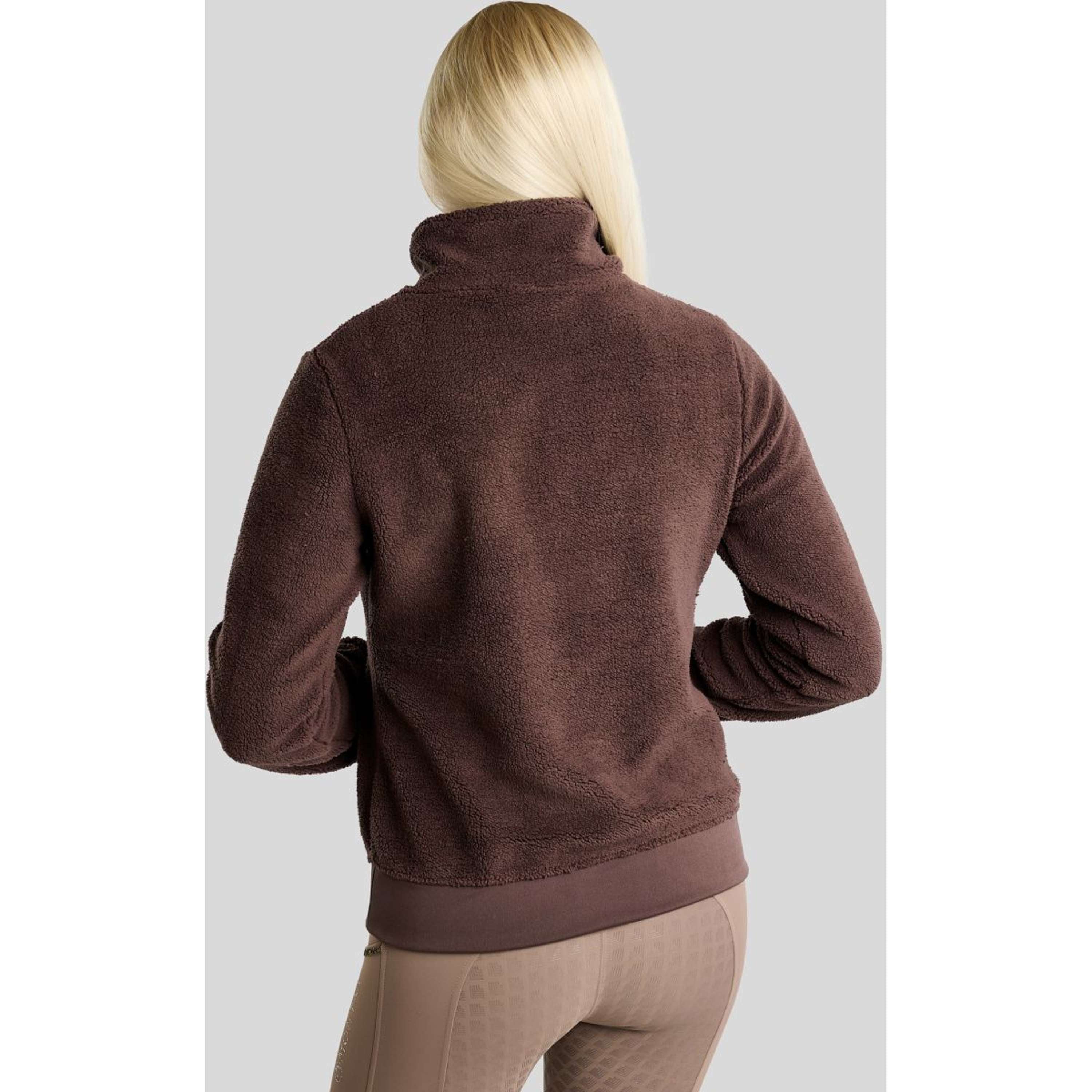 Montar Trui MoEbba Q-Zip Teddy Pile Golden Quartz Black Peony