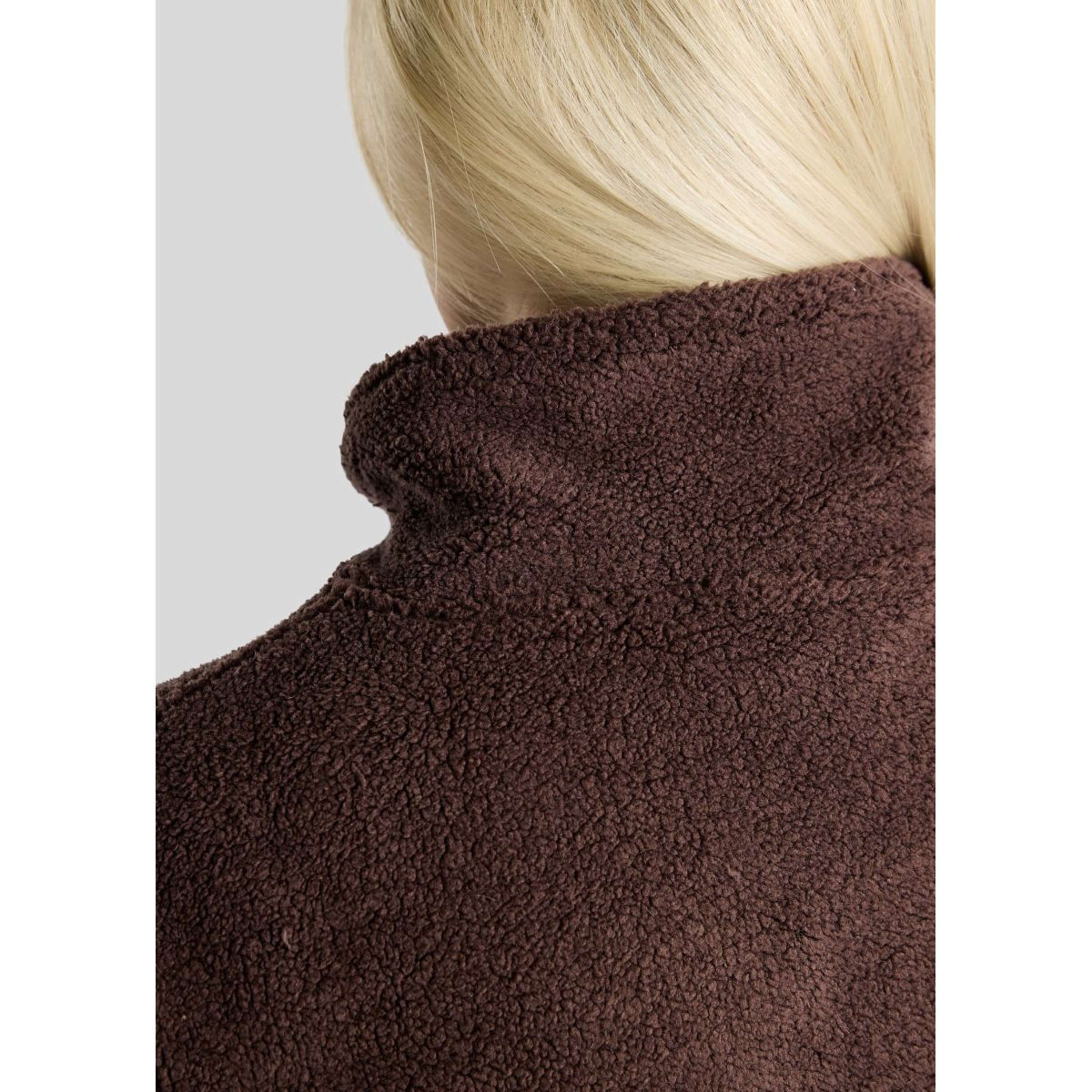 Montar Trui MoEbba Q-Zip Teddy Pile Golden Quartz Black Peony